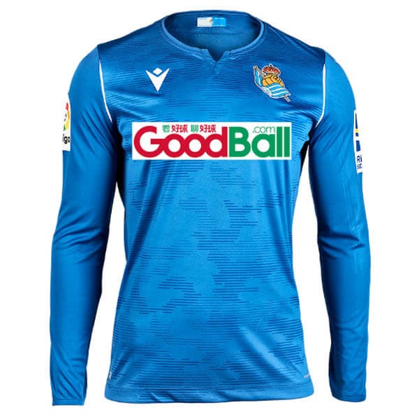 Replicas Camiseta Real Sociedad 2ª ML Portero 2019/20 Azul
